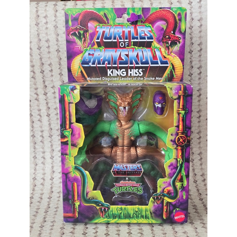 Masters of the Universe Turtles of Grayskull King Hiss TMNT Action Figure Mattel